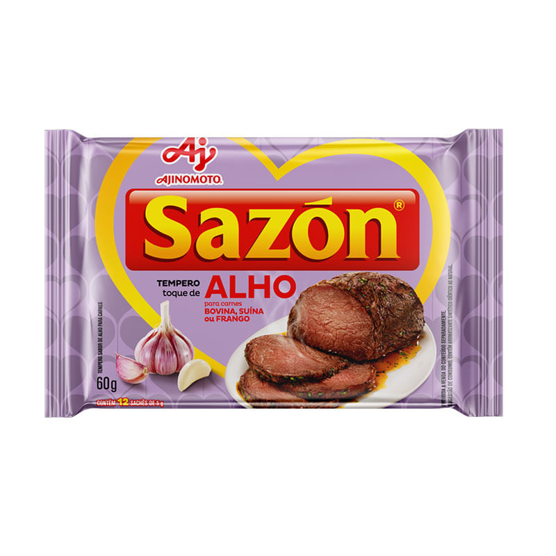 Tempero Sazon Toque de Alho 60g