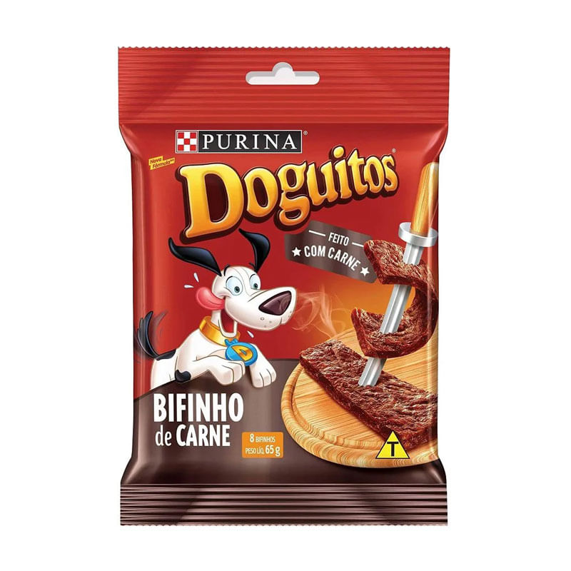Ração Doguitos Bifinho Carne 65g