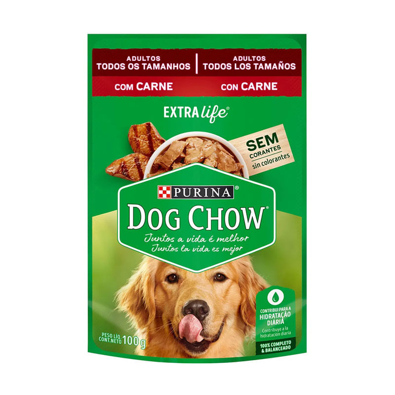 Ração Dog Chow Adulto Carne ao Molho 100g