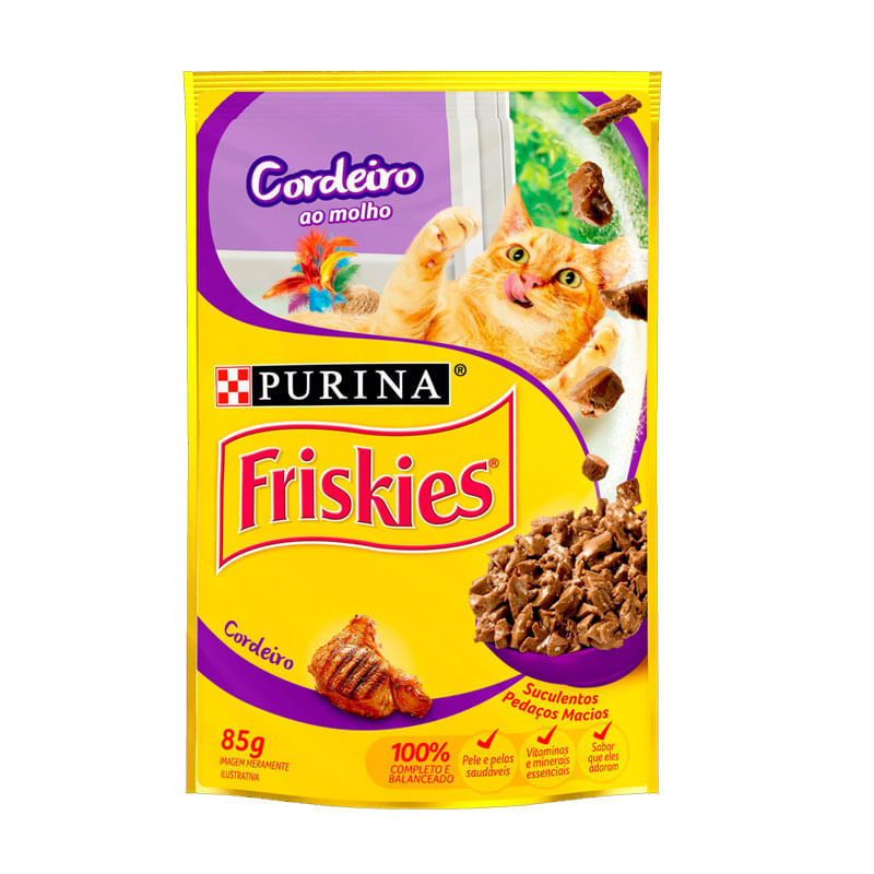 Ração Friskies Cordeiro ao Molho 85g