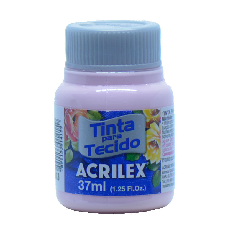 Tinta de Tecido Acrilex Fosca Rosa Bebê