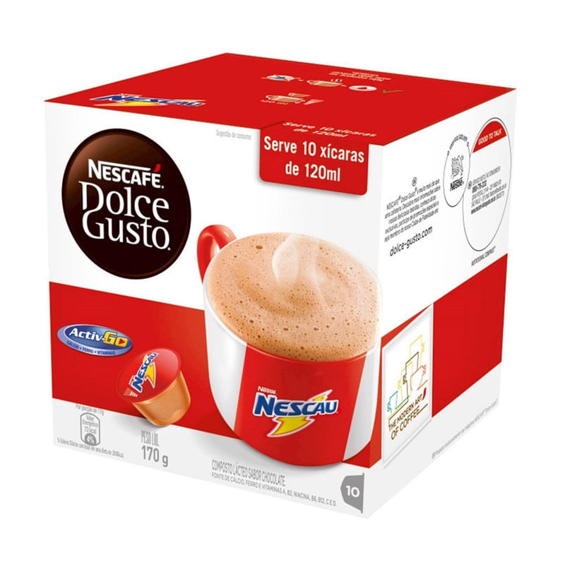 Nescafé Dolce Gusto Nescau 10 Cápsulas 170G