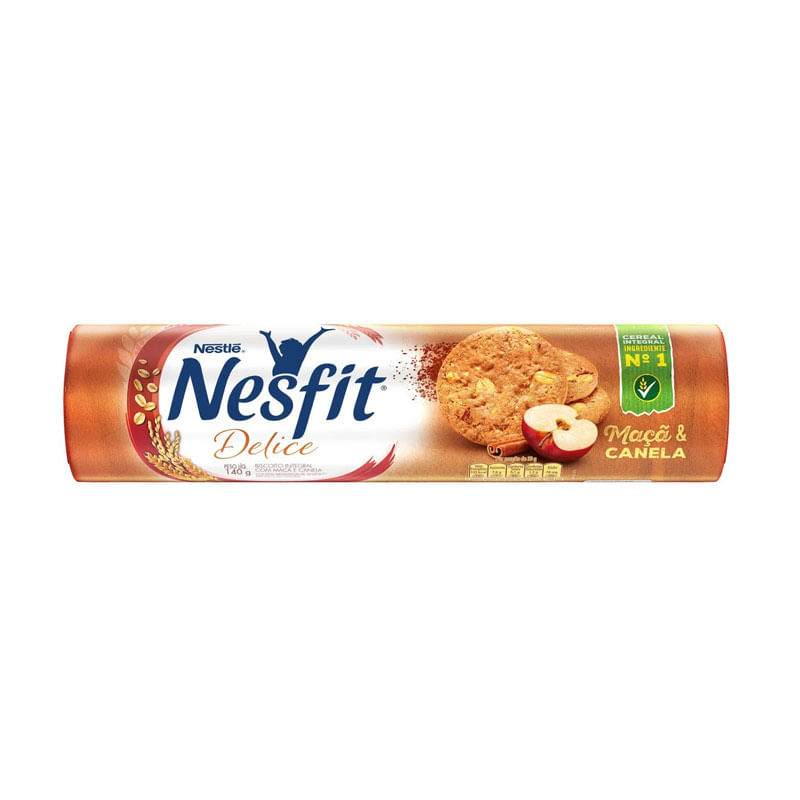 Biscoito Nesfit Delice Maçã Canela 140G