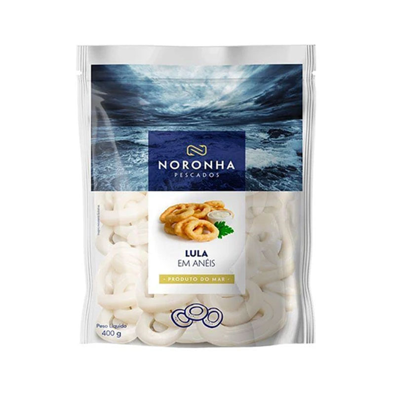 Anéis de Lula Noronha Congelado Pacote 400g