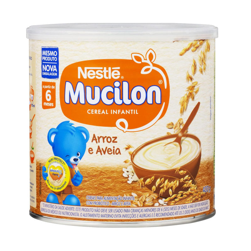 Mucilon Arroz e Aveia 400g