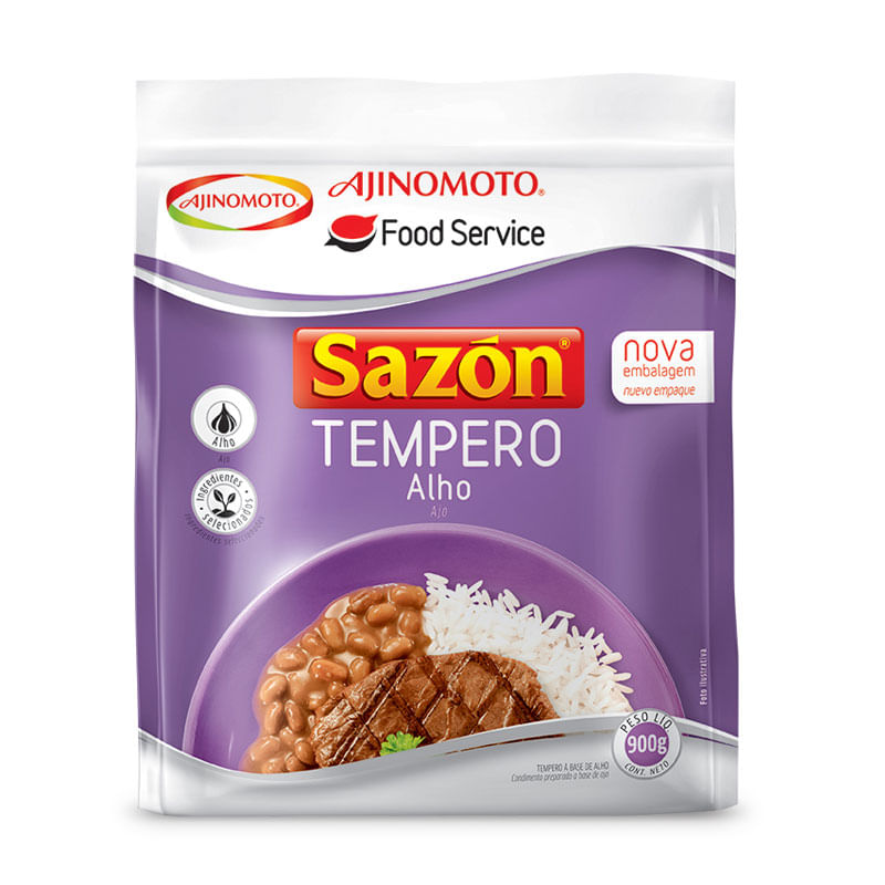 Tempero Sazon Profissional Sachê 900g Alho