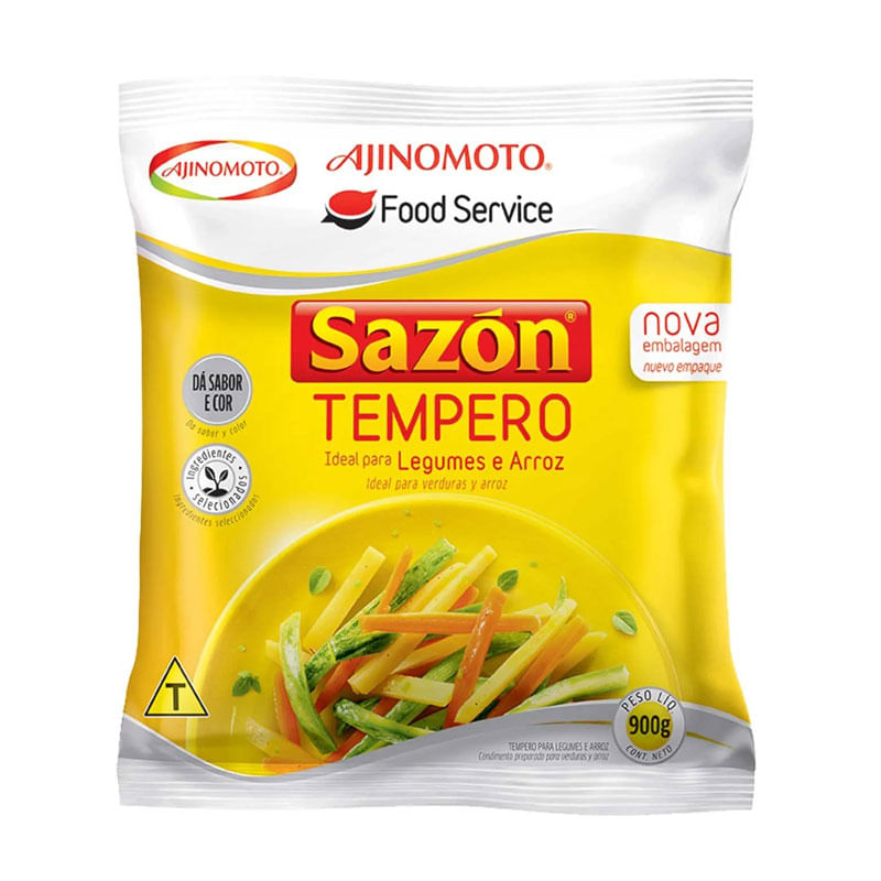 Tempero Sazon Profissional Sachê 900g Amarelo