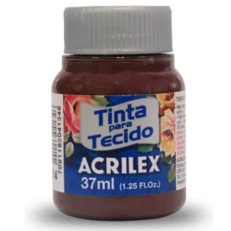 Tinta de Tecido Acrilex Fosca Terra Queimada