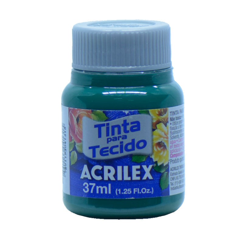 Tinta de Tecido Acrilex Fosca Verde Bandeira