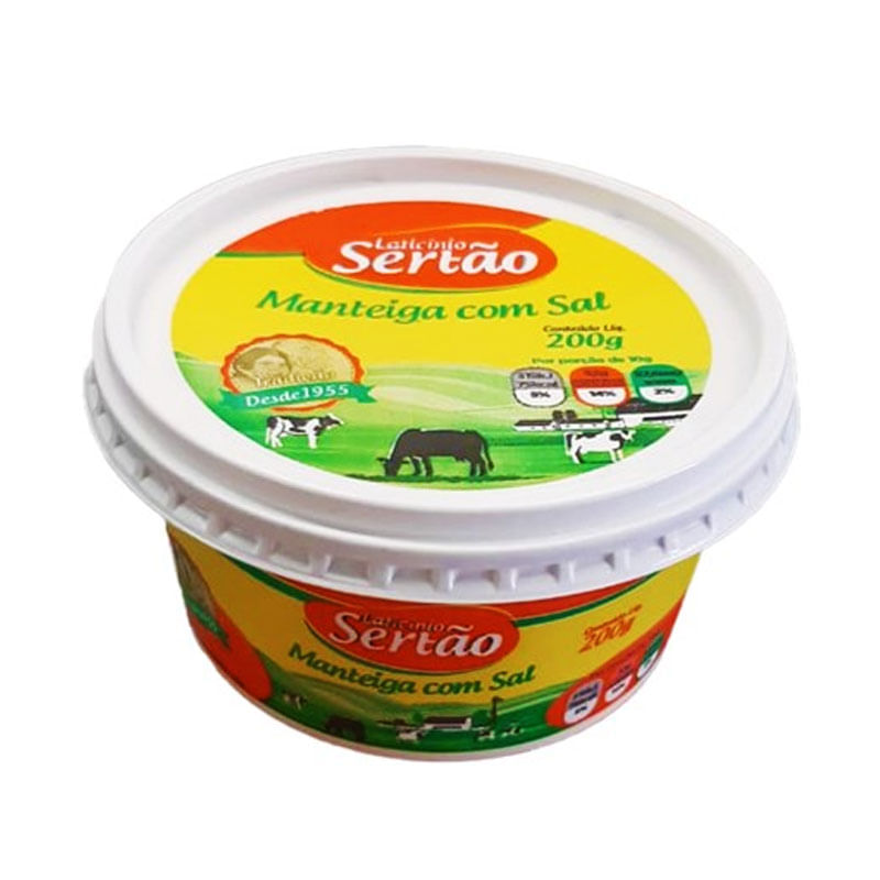 Manteiga Sertão Pote com Sal 200g 