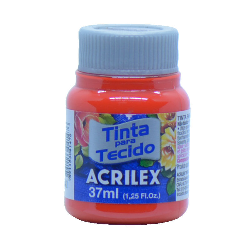 Tinta de Tecido Acrilex Fosca Vermelho Vivo