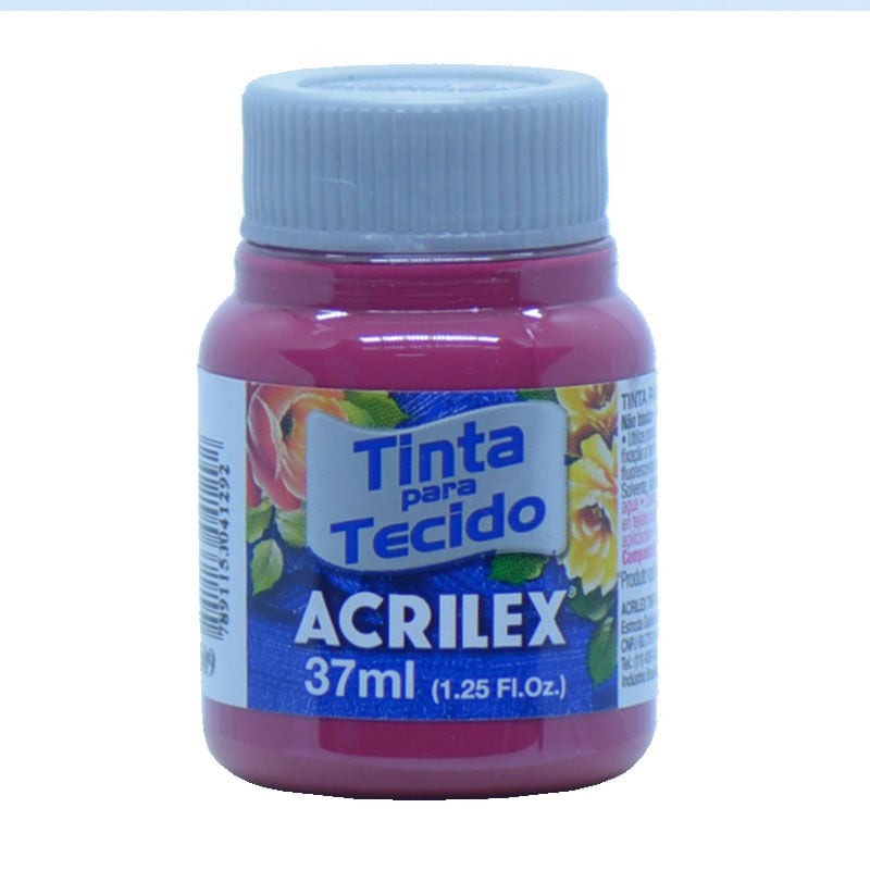 Tinta de Tecido Acrilex Fosca Vermelho Carmim