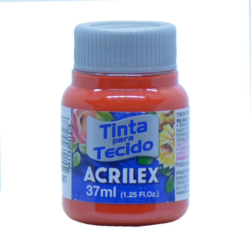 Tinta de Tecido Acrilex Fosca Vermelho Fogo