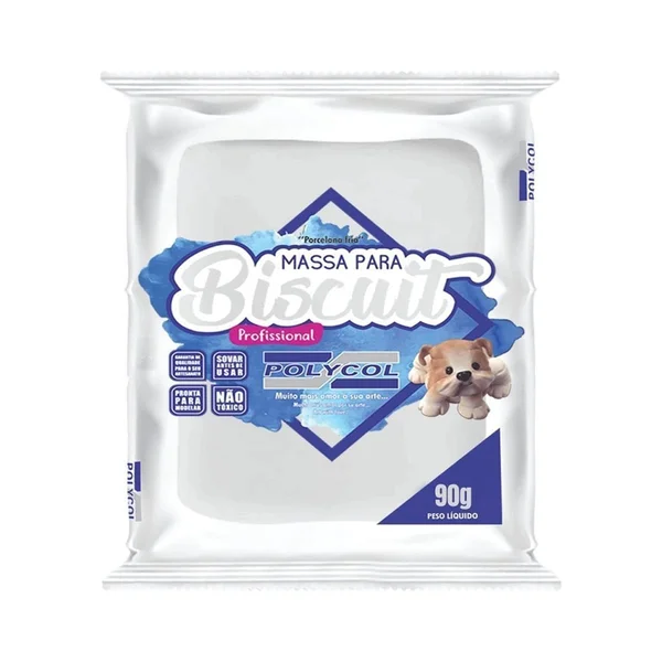 Base Biscuit Polymetal 90g Branco