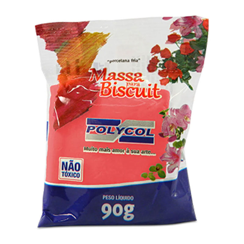 Base Biscuit Polymetal 90g Vermelho Intenso