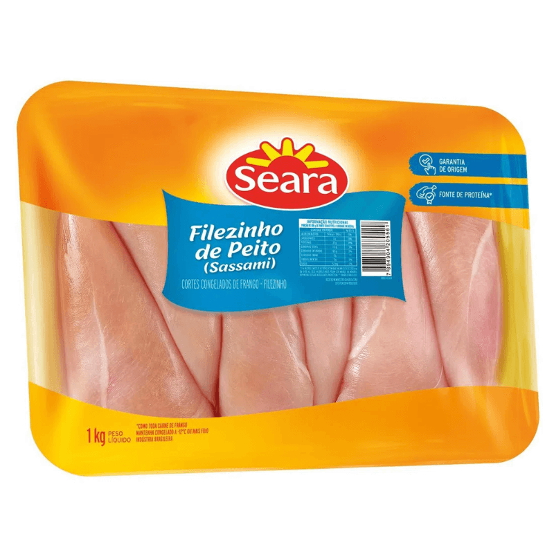 Filezinho Sassami Congelado Bandeja Seara 1kg