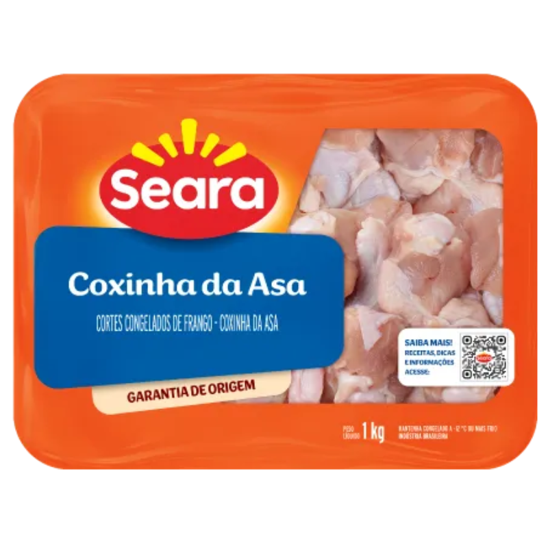 Coxinha da Asa Congelada Bandeja Seara 1kg