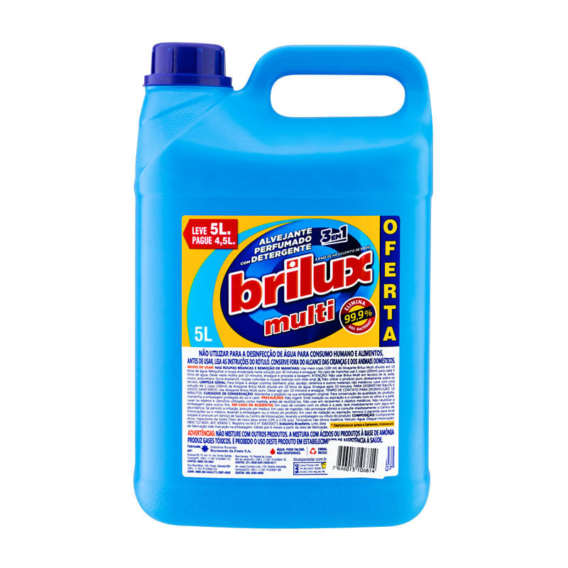 Alvejante Brilux Multi Leve5L Pague4,5L
