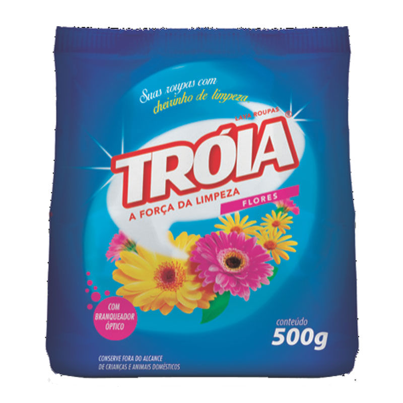 Lava Roupas Tróia Flores 500g