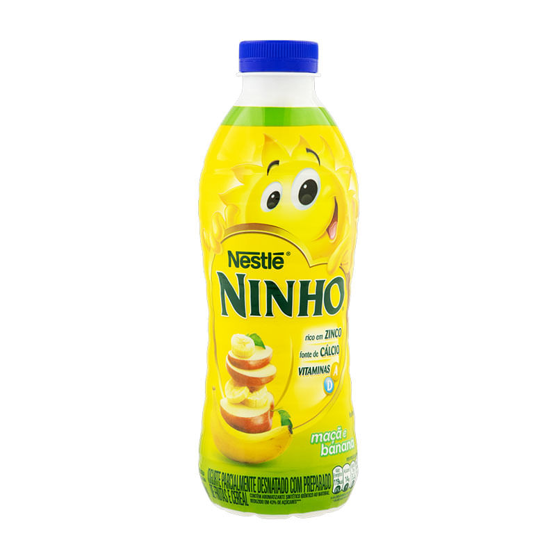 Iogurte Ninho Liquido Maçã e Banana Nestlé 850g
