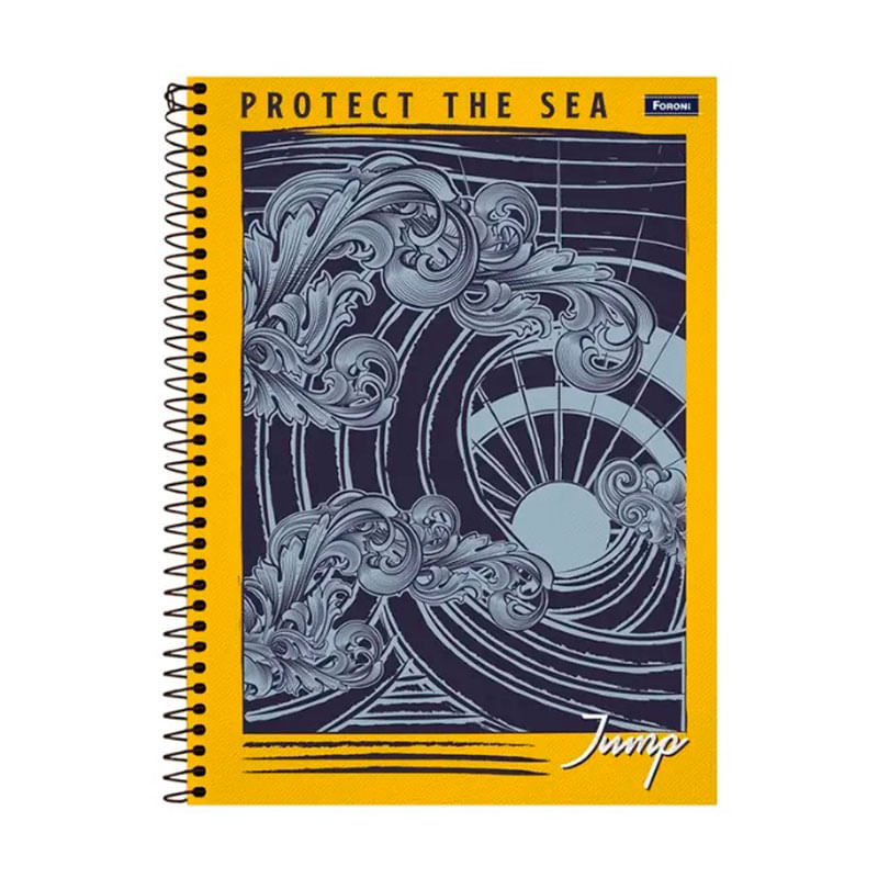 Caderno Espiral 1/4 Capa Dura Jump Foroni 80 Folhas  