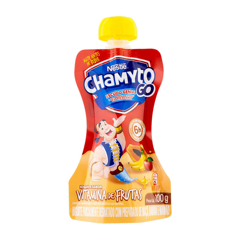 Chamyto Go Iogurte Liquido Vitamina de Frutas Nestlé 100g