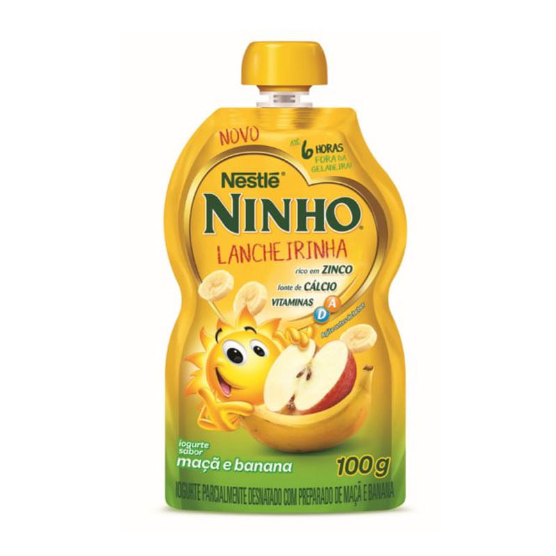 Iogurte Ninho Lancheirinha Mação e Banana Nestlé 100g 