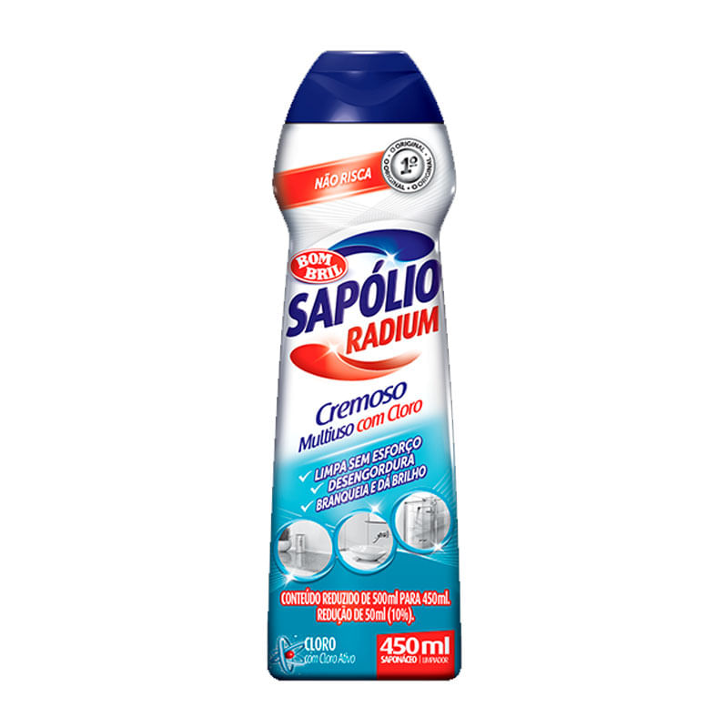 Sapolio Radium Cremoso Cloro 450ml