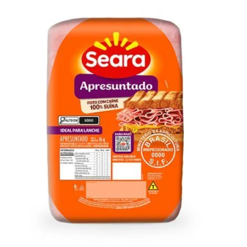 Apresuntado Retangular Seara - Aprox. 100g