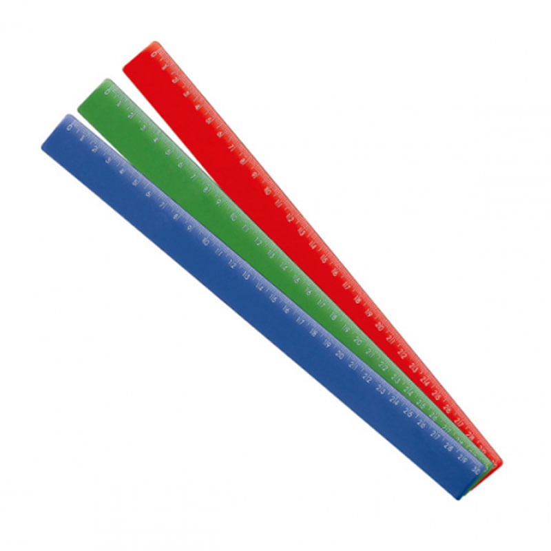 Regua Waleu 30cm Colorida 1X25un
