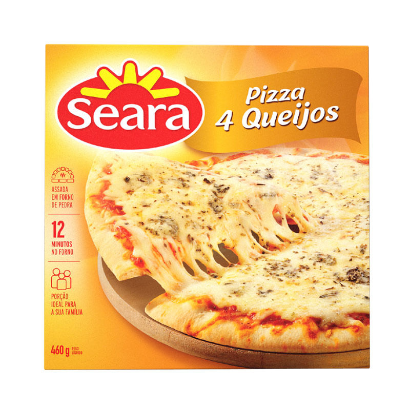 Pizza Seara Quatro Queijos 460g