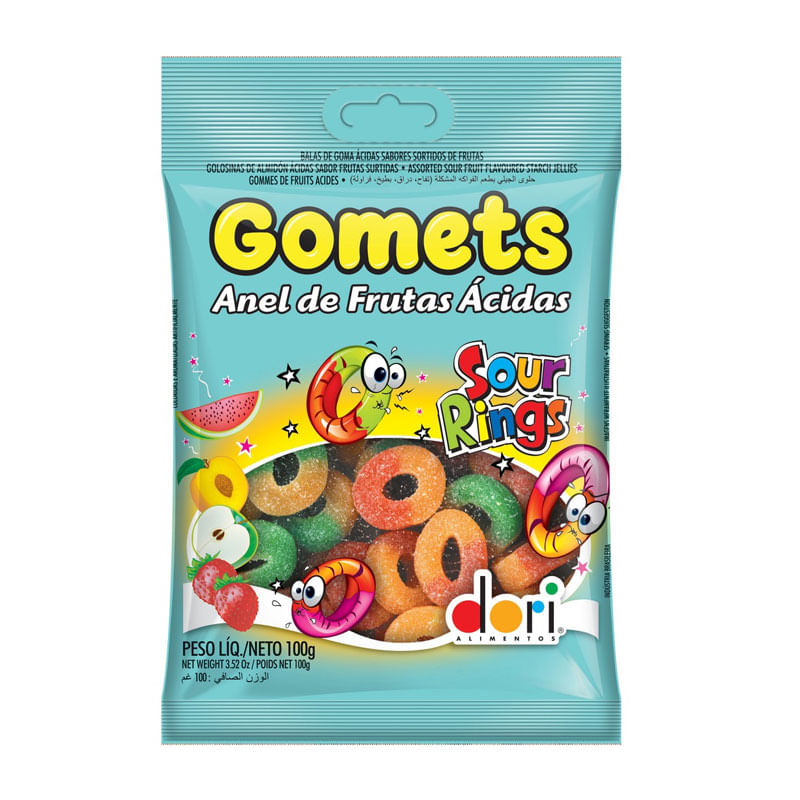 Goma Gomets Dori Anel Ácido 100g