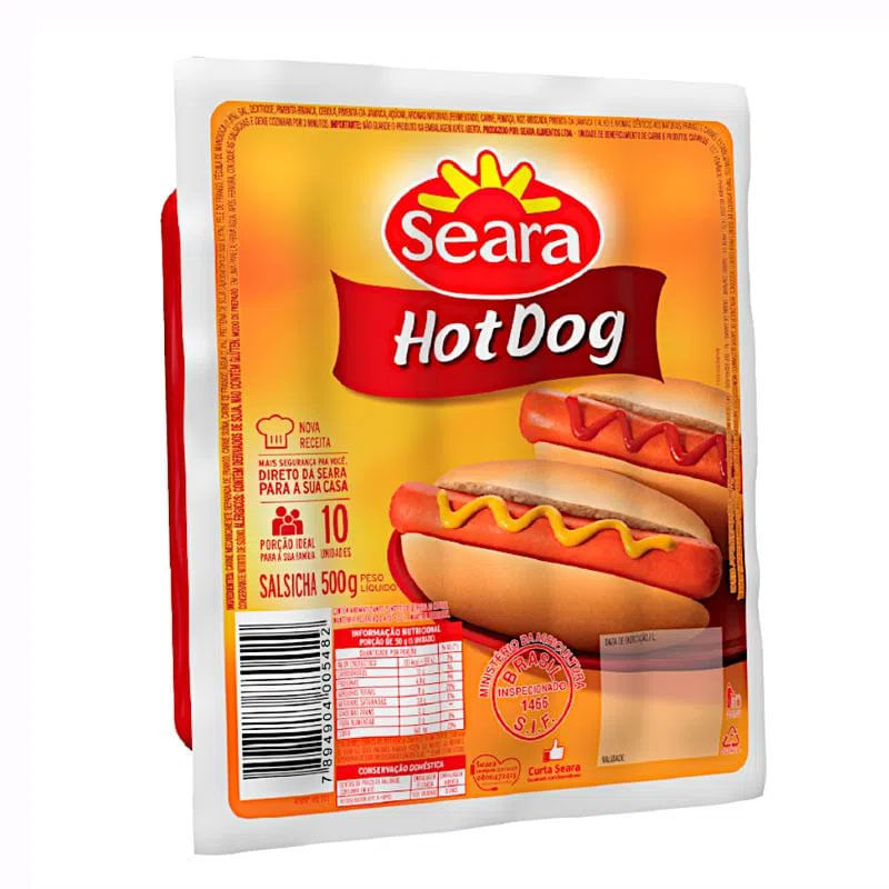 Salsicha Hot Dog Seara 500g