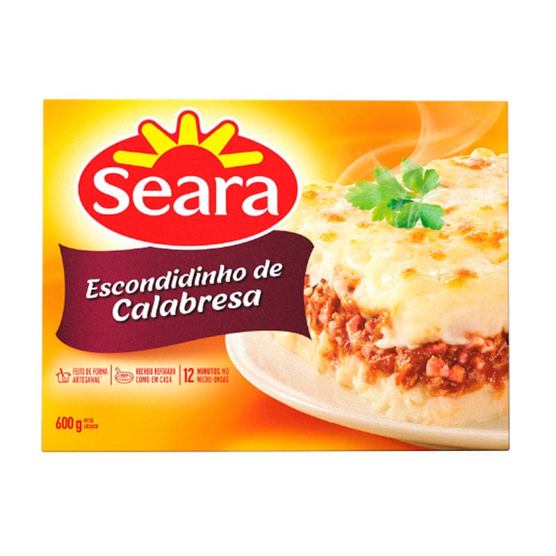 Escondidinho de Calabresa com Purê Seara 600g