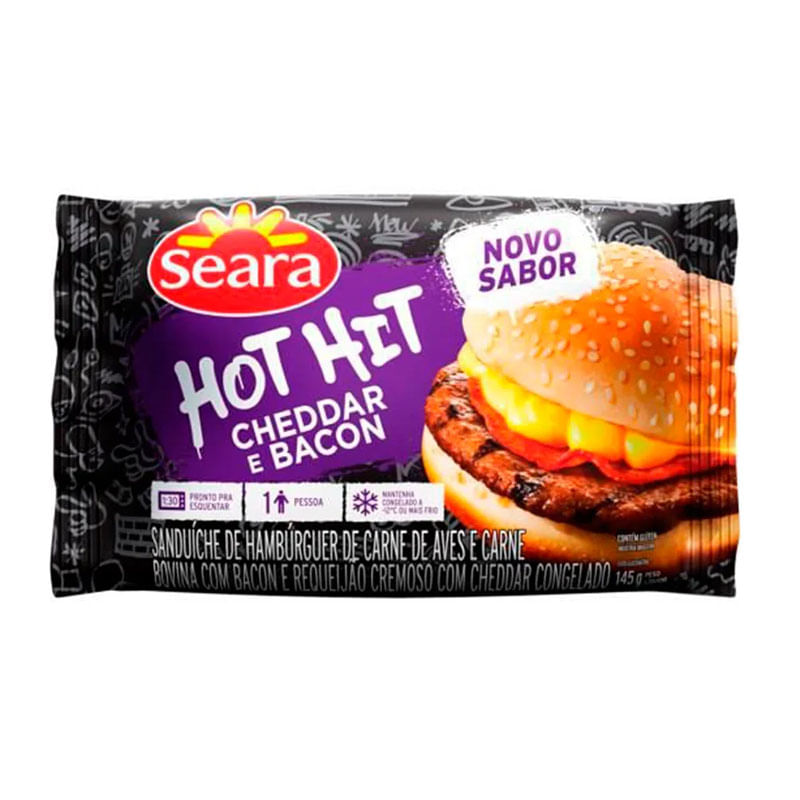 Hot Hit Seara Bacon e Cheddar 145g