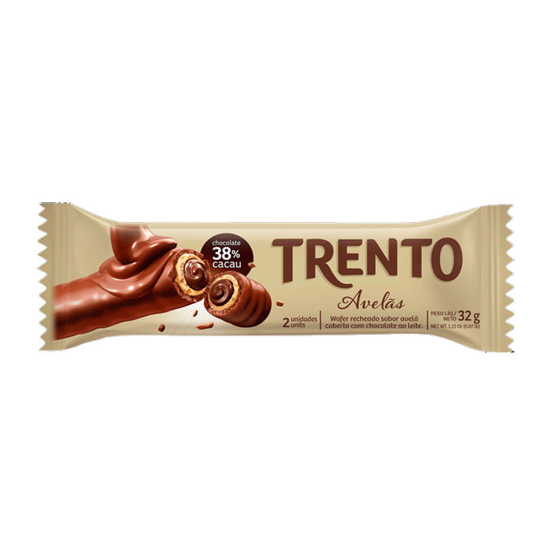 Wafer Trento Peccin Avelãs 32g
