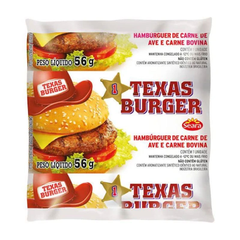 Hambúrguer de Frango  Texas Burger 56g
