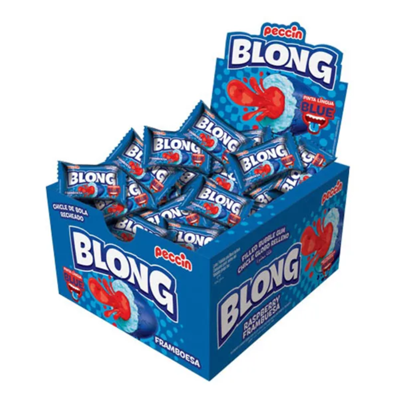 Chiclete Blong Peccin Blue 200g