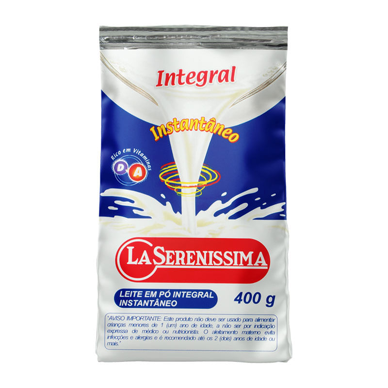 Leite em Pó La Serenissima Integral Instantâneo 400g