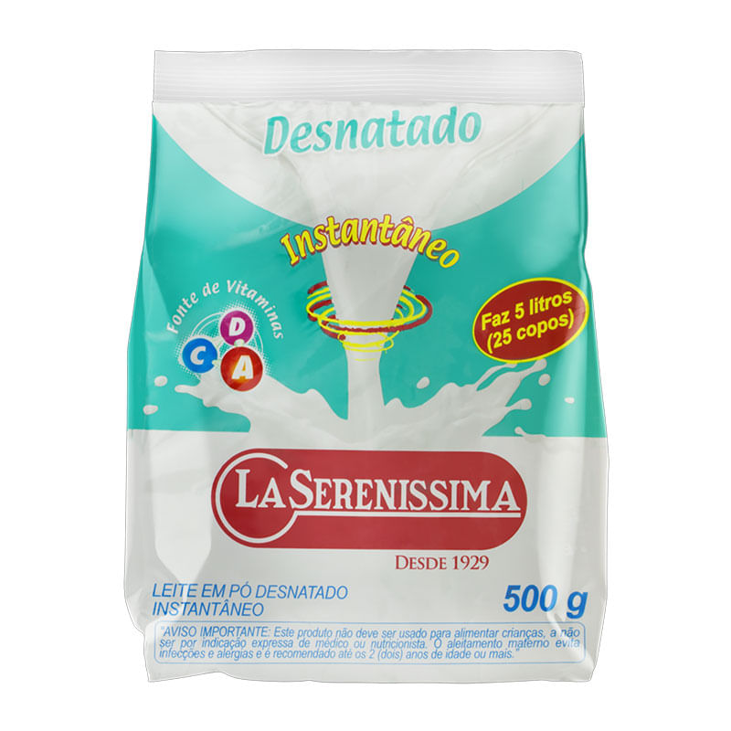 Leite Em Pó La Serenissima Desnatado Instantaneo