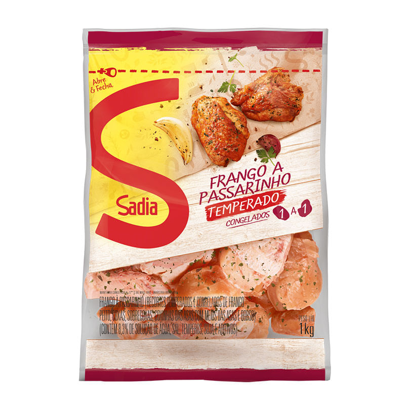 Frango a Passarinho Temperado Congelado Sadia 1kg