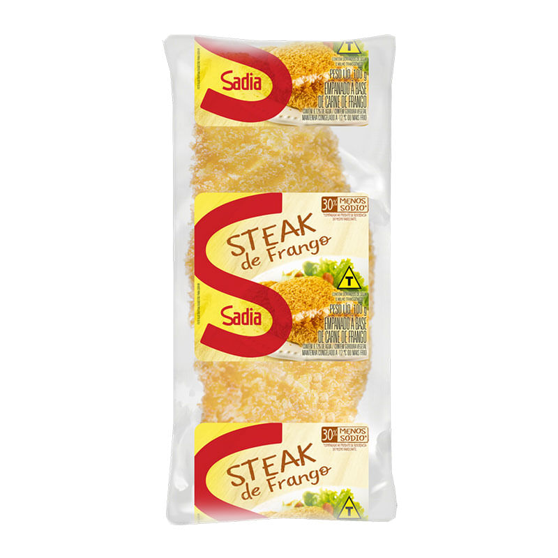 Steak Empanado de Frango Sadia 100g