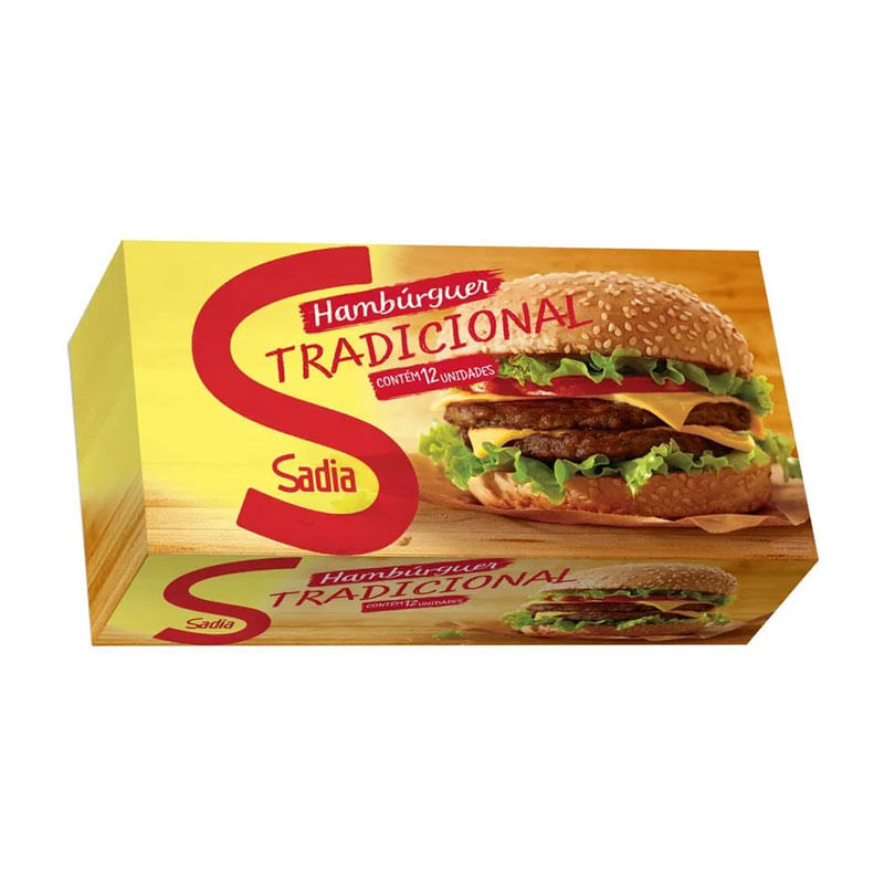 Hambúrguer Bovino Sadia 672g