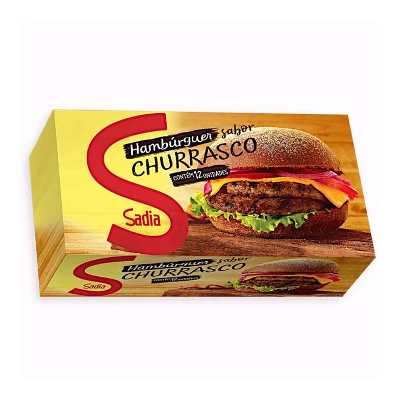 Hambúrguer Bovino Temperado Churrasco 672g