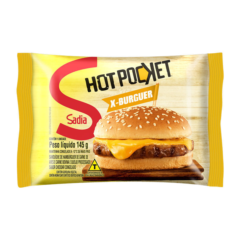 Hot Pocket Sadia x Burguer 145g