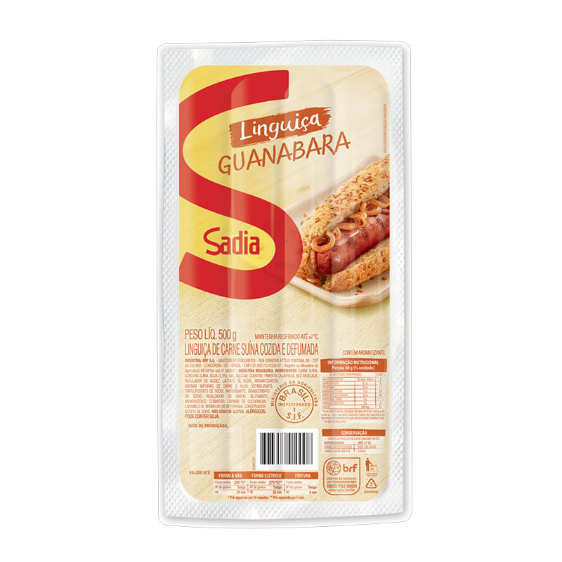 Linguiça Guanabara Fina Sadia 500g 