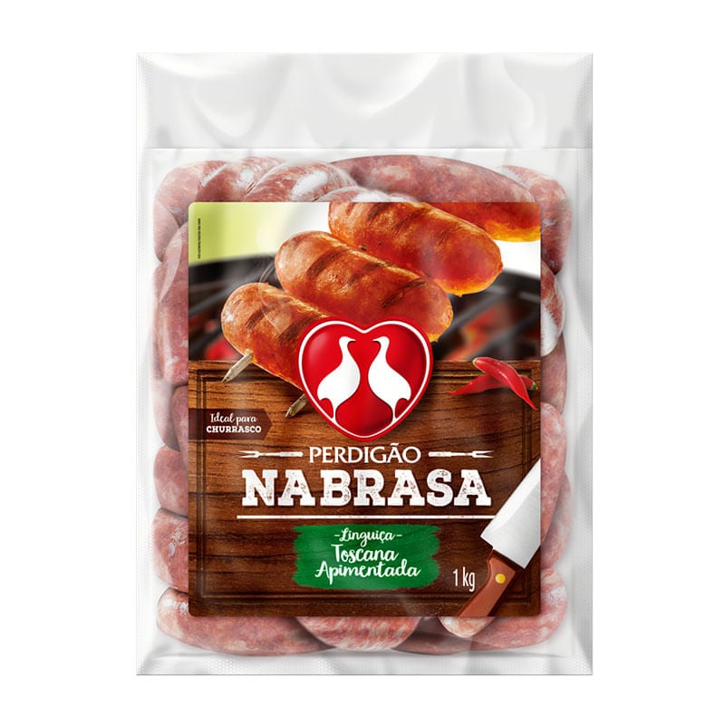 Linguiça Toscana Apimentada Na Brasa Pacote 1kg