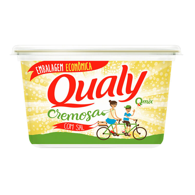 Margarina Vegetal Cremosa Com Sal Qualy 1kg
