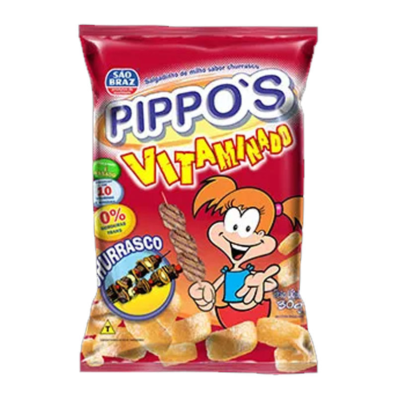 Salgadinho Pippos Churrasco São Braz 30g