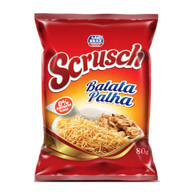 Batata Scrusch Palha São Braz 80g